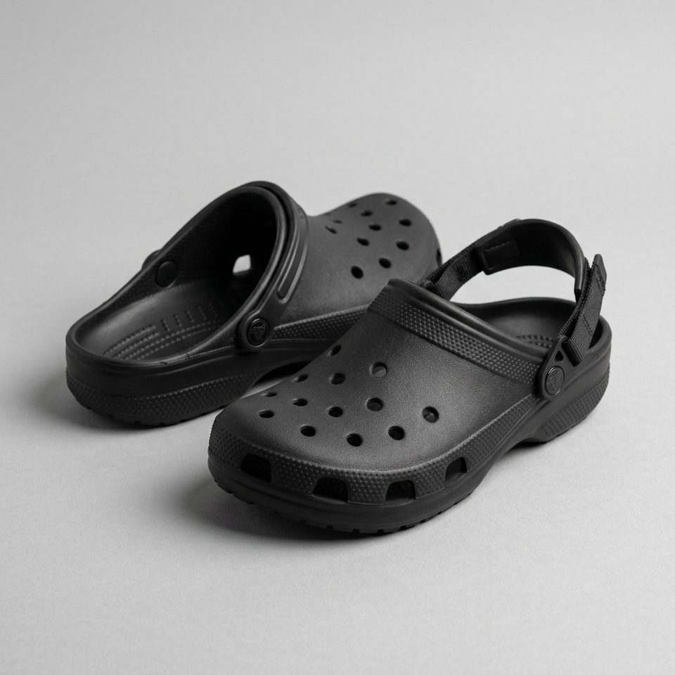 Sabot style Crocs streetwear noir