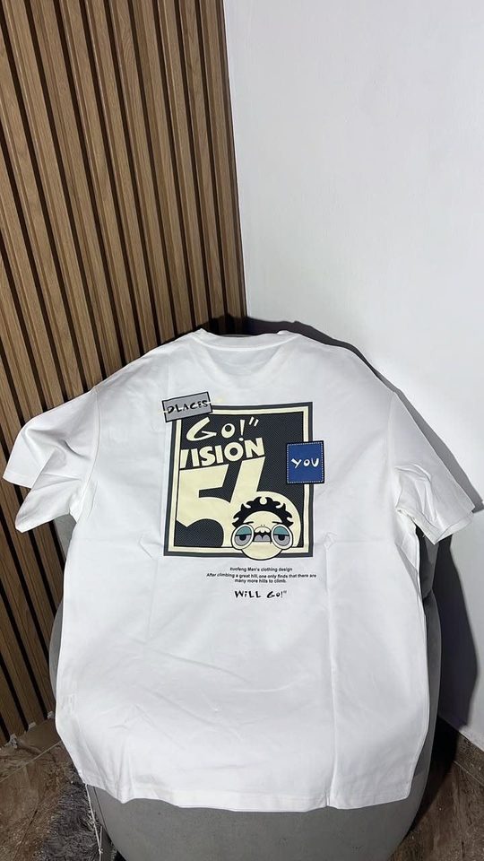 T-shirt blanc Go Vision