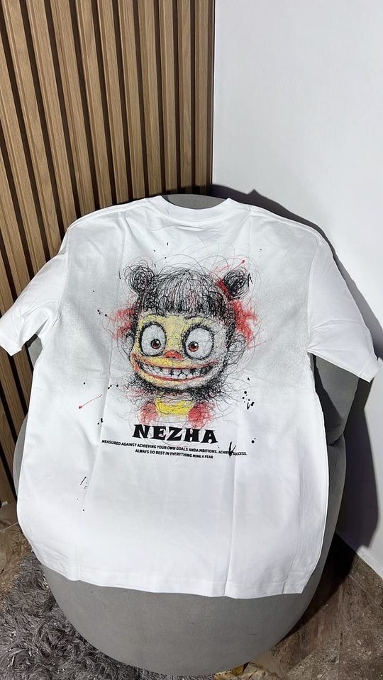 T-shirt blanc Nezha
