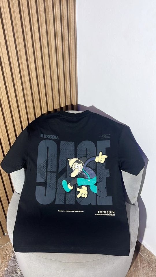 T-shirt noir Chase denim