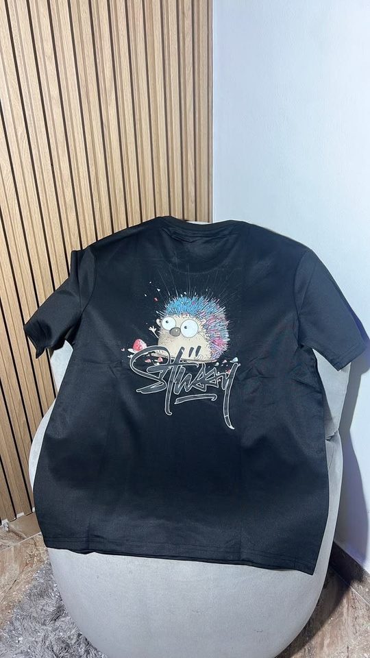 T-shirt noir signature hérisson